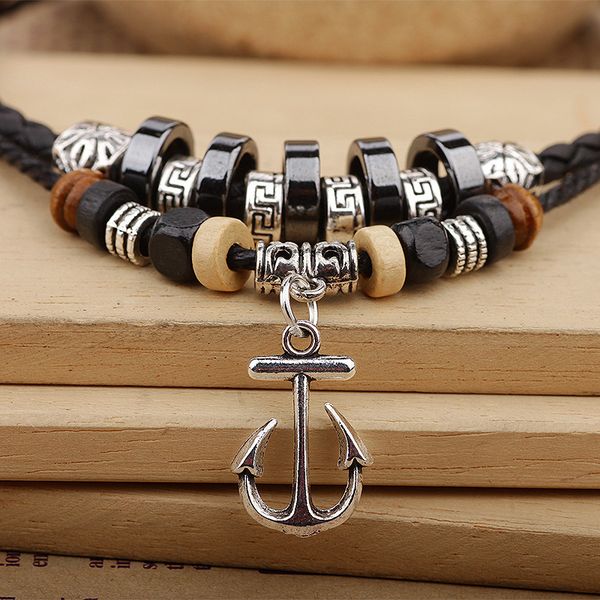 popular necklace tibetan silver leather rope woven necklace 
popular necklace tibetan silver leather rope woven necklace