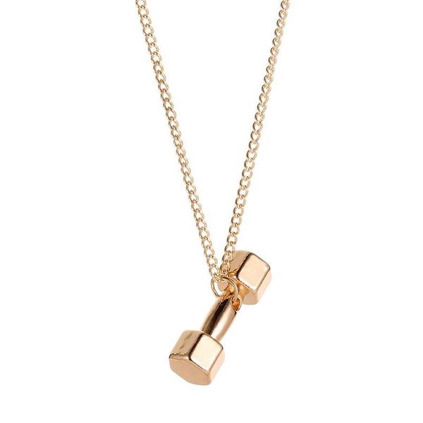 genuine dumbbell pendant necklace bodybuilding gym fitness barbell necklace for men women sport boho jewelry, Silver
genuine dumbbell pendant necklace bodybuilding gym fitness barbell necklace for men women sport boho jewelry, Silver