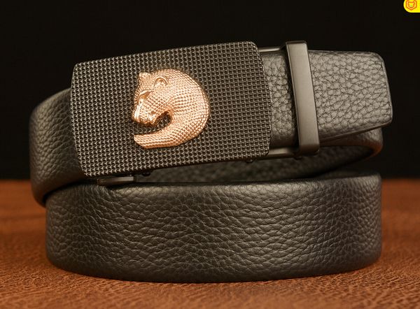 fashion casual business leopard automatic buckle men's belt head layer cowhide belt scratch resistant personality jeans belt, Black;brown
fashion casual business leopard automatic buckle men's belt head layer cowhide belt scratch resistant personality jeans belt, Black;brown