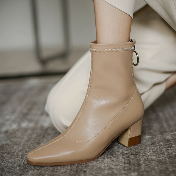 2020 of genuine women leather ankles square-toed return high-heeled women's autumn winter boots short party shoes vltf, Black
2020 of genuine women leather ankles square-toed return high-heeled women's autumn winter boots short party shoes vltf, Black