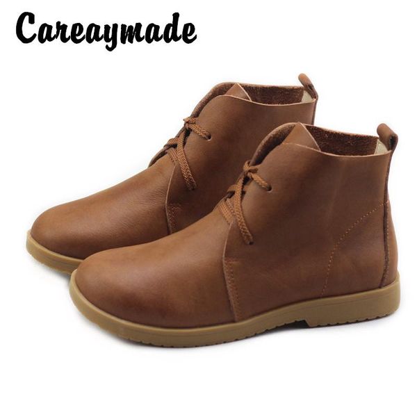 boots careaymade-genuine leather retro flat bottomed short boots, women's art style casual boots,lace up, Black
boots careaymade-genuine leather retro flat bottomed short boots, women's art style casual boots,lace up, Black