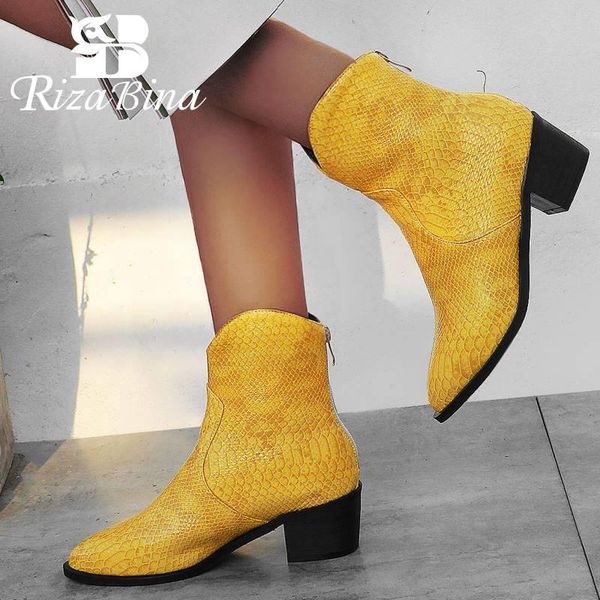 rizabina pointed toe ankle boots for woman zipper square heels shoes autumn winter warm boots women footwear size 32-43, Black
rizabina pointed toe ankle boots for woman zipper square heels shoes autumn winter warm boots women footwear size 32-43, Black