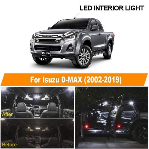 7pcs white canbus error led interior dome map license plate light kit for 2002-2019 isuzu d-max d max dmax i ii1
7pcs white canbus error led interior dome map license plate light kit for 2002-2019 isuzu d-max d max dmax i ii1