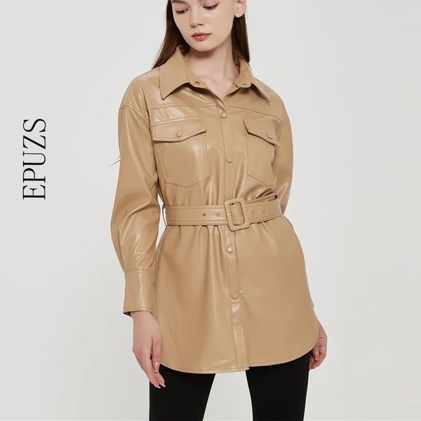 winter belt faux leather jacket women pu biker jacket streetwear punk belt motorcycle coat ladies black leather jacket 201030
winter belt faux leather jacket women pu biker jacket streetwear punk belt motorcycle coat ladies black leather jacket 201030