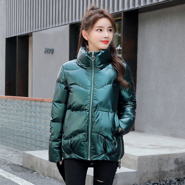 2021 newwomen's winter short jacket oversized thick woman collar shiny glossy plus size cotton overcoat female bdkl, Black
2021 newwomen's winter short jacket oversized thick woman collar shiny glossy plus size cotton overcoat female bdkl, Black