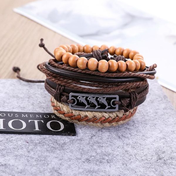 eif dock 4pcs/set shark badge lettter hope charm brown rope leather bracelets for male cuff adjustable women brac qylidh
eif dock 4pcs/set shark badge lettter hope charm brown rope leather bracelets for male cuff adjustable women brac qylidh