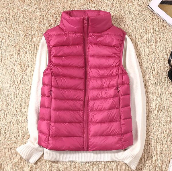 2021 new women with no sleeves female winter ultra light 90% white down thin warm-wind jacket vest, Black
2021 new women with no sleeves female winter ultra light 90% white down thin warm-wind jacket vest, Black