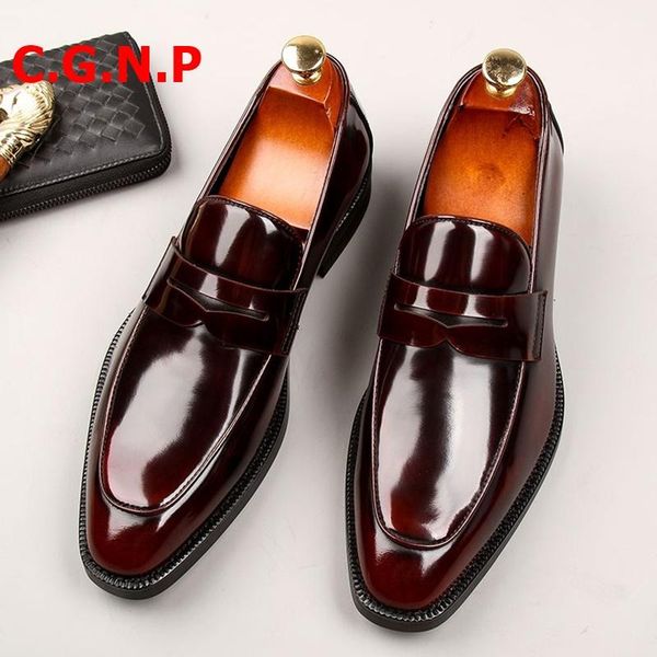 dress shoes c.g.n.p penny loafers autumn genuine leather men british style slip on formal wedding for, Black
dress shoes c.g.n.p penny loafers autumn genuine leather men british style slip on formal wedding for, Black