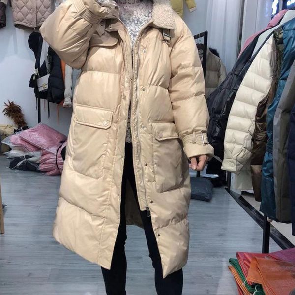 winter lamb stand lead white womens down jackets women long thick loose jacket female coat parka casacos feminino fashion korea1, Black
winter lamb stand lead white womens down jackets women long thick loose jacket female coat parka casacos feminino fashion korea1, Black