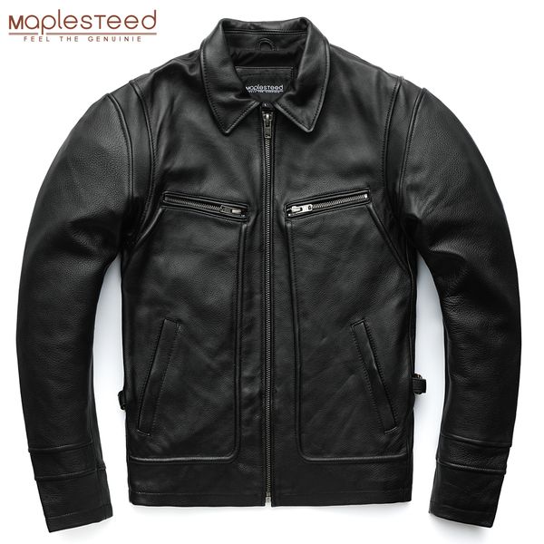 maplesteed brand men leather jacket 100% genuine cowhide vintage red brown skin jackets men winter coat sleeve 62- lj201029, Black
maplesteed brand men leather jacket 100% genuine cowhide vintage red brown skin jackets men winter coat sleeve 62- lj201029, Black