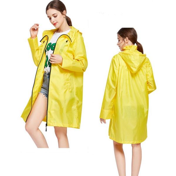 2019 new design fashion waterproof polyester women yellow long raincoat jacket hooded for ladies travel show raingear bbyayd
2019 new design fashion waterproof polyester women yellow long raincoat jacket hooded for ladies travel show raingear bbyayd