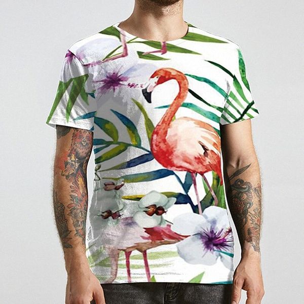men's tee t shirt shirt 3d print flamingo graphic prints plus size round neck casual daily print short sleeve basic designer big and t, White;black
men's tee t shirt shirt 3d print flamingo graphic prints plus size round neck casual daily print short sleeve basic designer big and t, White;black