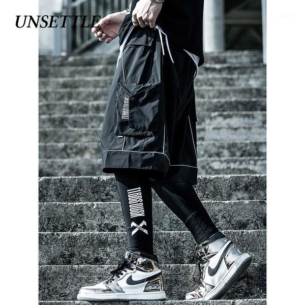 unsettle men hip hop short joggers streetwear harajuku cargo shorts pockets summer tatical short reflective sweatpants1, White;black
unsettle men hip hop short joggers streetwear harajuku cargo shorts pockets summer tatical short reflective sweatpants1, White;black