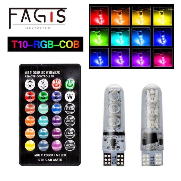 fagis 2 pcs t10 led 194 168 w5w 6smd rgb car dome reading lights automobiles wedge lamp rgb led bulb with remote controller1
fagis 2 pcs t10 led 194 168 w5w 6smd rgb car dome reading lights automobiles wedge lamp rgb led bulb with remote controller1