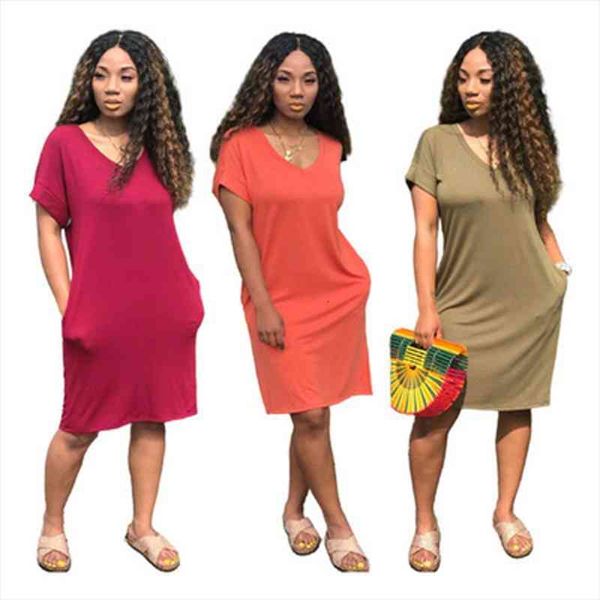 10 colors v neck short sleeve solid pocket loose mini dress summer women beachwear vestidos plus size s-3xl, Black;gray
10 colors v neck short sleeve solid pocket loose mini dress summer women beachwear vestidos plus size s-3xl, Black;gray