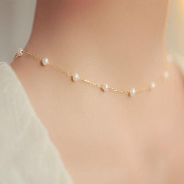chains fashion pearl female necklace, simple and necklace factory outlet, Silver
chains fashion pearl female necklace, simple and necklace factory outlet, Silver
