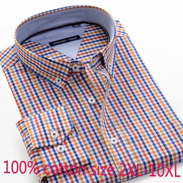 new arrival fashion cotton plaid long sleeve shirt men casual shirts single breasted plus size 2xl-6xl7xl8xl9xl10xl, White;black
new arrival fashion cotton plaid long sleeve shirt men casual shirts single breasted plus size 2xl-6xl7xl8xl9xl10xl, White;black