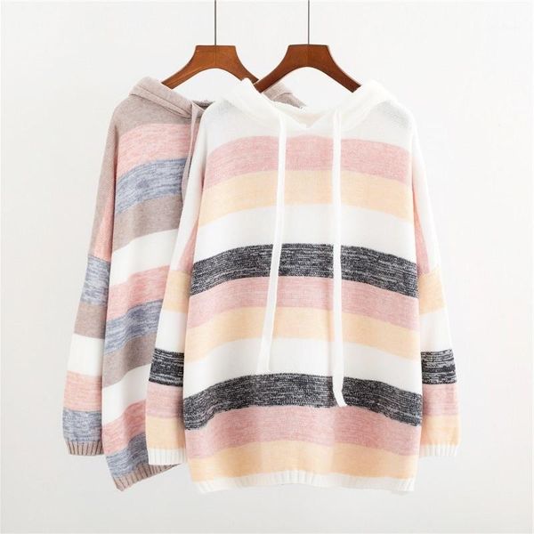 autumn and winter women's hooded sweater large size 5xl 6xl 7xl 8xl 9xl loose long sleeve striped fashion jacket bust 146cm1, White;black
autumn and winter women's hooded sweater large size 5xl 6xl 7xl 8xl 9xl loose long sleeve striped fashion jacket bust 146cm1, White;black