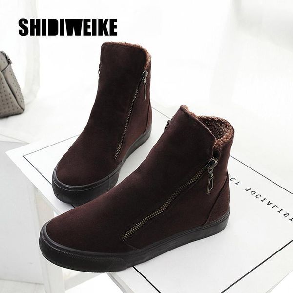 2020 women snow boots warm plush winter ankle boot platform ladies nubuck leather zip shoes female double zipper v6941, Black
2020 women snow boots warm plush winter ankle boot platform ladies nubuck leather zip shoes female double zipper v6941, Black