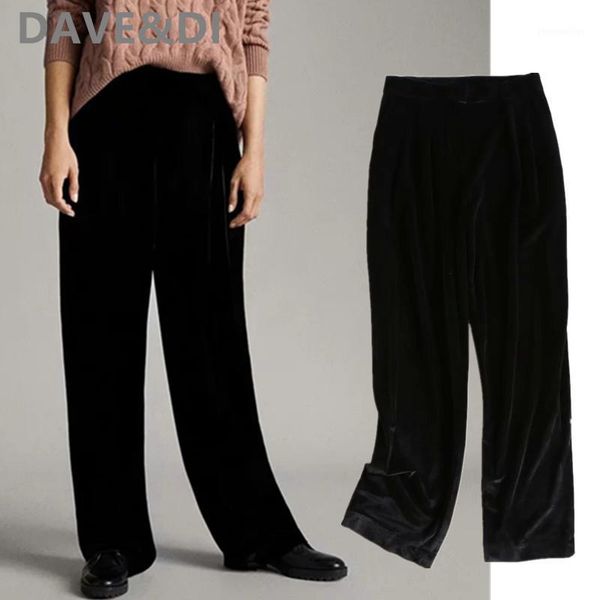 women's pants & capris dave&di england simple solid vintage high waist velvet loose wide leg women pantalones mujer pantalon femme trou, Black;white
women's pants & capris dave&di england simple solid vintage high waist velvet loose wide leg women pantalones mujer pantalon femme trou, Black;white