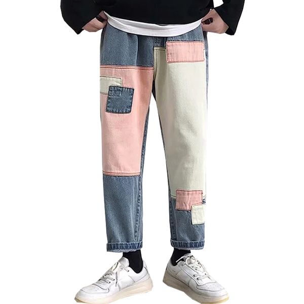 men streetwear men's denim 2021 autumn ankle length hip hop jeans trousers sweat, Blue
men streetwear men's denim 2021 autumn ankle length hip hop jeans trousers sweat, Blue