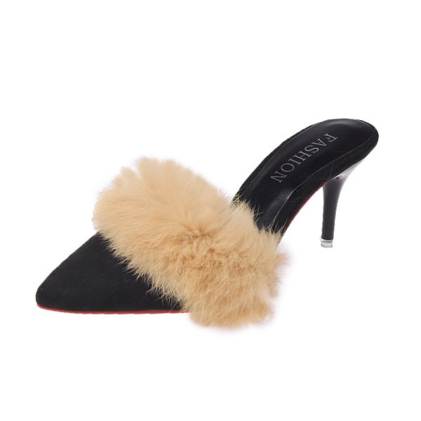 2021 new women's pumps ffy ladies slippers high heels flock stiletto fashion shoes slip on pointed toe comfort woman footwear 1 z7na, Black
2021 new women's pumps ffy ladies slippers high heels flock stiletto fashion shoes slip on pointed toe comfort woman footwear 1 z7na, Black
