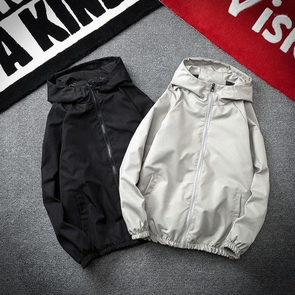 spring hooded jacket men youth loose thin casual simple jacket men's hip hop streetwear polyester chaqueta hombr clothes cc50jk1, Black;brown
spring hooded jacket men youth loose thin casual simple jacket men's hip hop streetwear polyester chaqueta hombr clothes cc50jk1, Black;brown