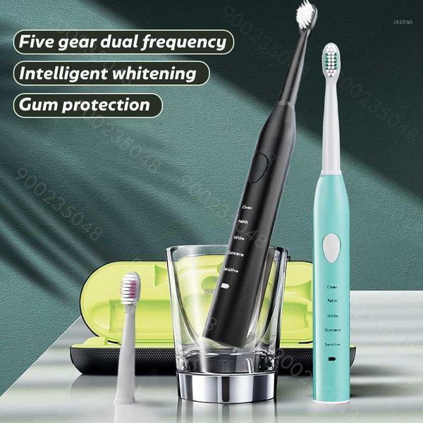 smart electric toothbrush sonic 5 modes rechargeable usb + 4 replacement heads waterproof timer tooth brush whitening for adults1
smart electric toothbrush sonic 5 modes rechargeable usb + 4 replacement heads waterproof timer tooth brush whitening for adults1