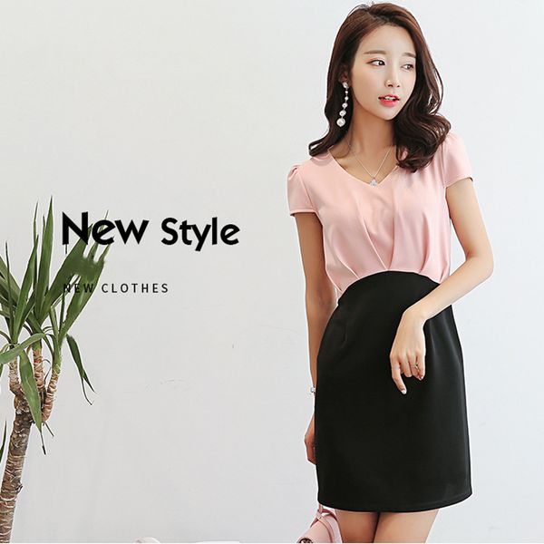 new spring summer self-cultivation wild correspondence color short women's clothes base big short-sleeves thin fashion dress kgu7, Black;gray
new spring summer self-cultivation wild correspondence color short women's clothes base big short-sleeves thin fashion dress kgu7, Black;gray