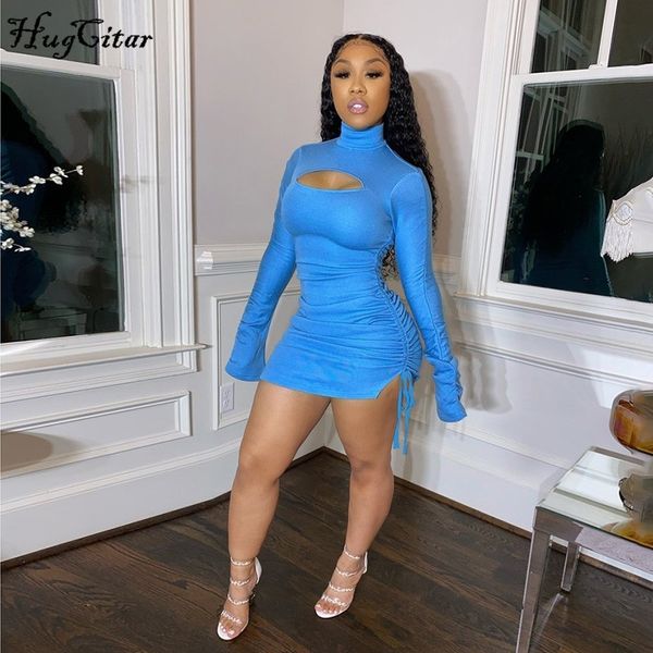 hugcitar long ruched flare sleeve hollow out bandage slit mini dress autumn winter women fashion streetwear outfits 201008, White;black
hugcitar long ruched flare sleeve hollow out bandage slit mini dress autumn winter women fashion streetwear outfits 201008, White;black