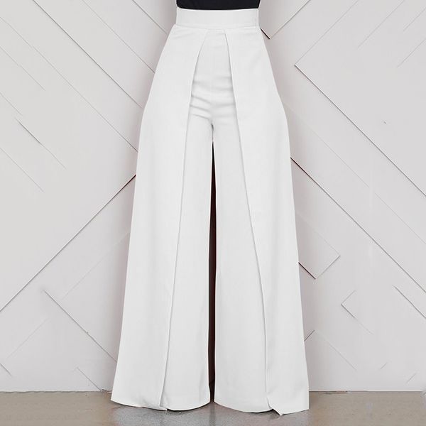 2020 spring summer high waist pant women elegant work office casual long trousers back zipper wide leg pants pantalon femme lj201130, Black;white
2020 spring summer high waist pant women elegant work office casual long trousers back zipper wide leg pants pantalon femme lj201130, Black;white