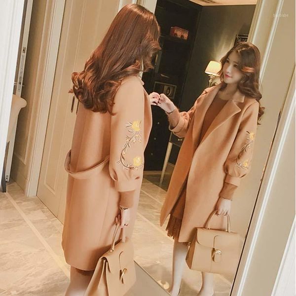 autumn elegant bandage waist coats women embroidery lantern sleeve turn down collar jackets female warm jacket abrigos casacos1, Black
autumn elegant bandage waist coats women embroidery lantern sleeve turn down collar jackets female warm jacket abrigos casacos1, Black