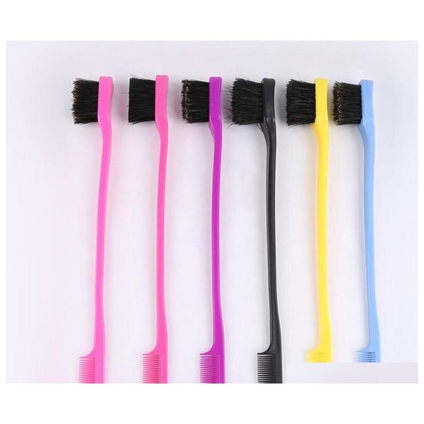 new arrival beauty double sided edge control hair comb hair styling tool hair brush toothbrush style eyebrow qyltlx bdehair, Silver
new arrival beauty double sided edge control hair comb hair styling tool hair brush toothbrush style eyebrow qyltlx bdehair, Silver