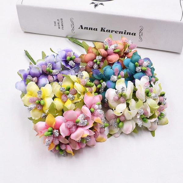 6pcs/lot silk artificial stamen flowers bouquet for wedding home decoration diy craft garland fake flowers scrapbooking jlljzj
6pcs/lot silk artificial stamen flowers bouquet for wedding home decoration diy craft garland fake flowers scrapbooking jlljzj
