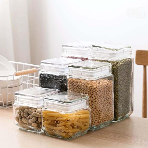 900/1700/2200ml transparent thicken glass sealed jar with lid honey bottle storage box household grains storage tank1
900/1700/2200ml transparent thicken glass sealed jar with lid honey bottle storage box household grains storage tank1