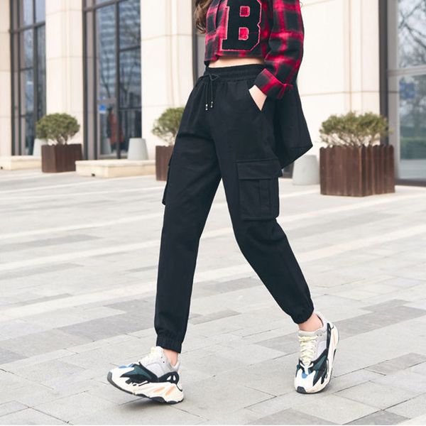 big pockets army green black cargo pants women khaki plus size baggy sweatpant women autumn winter streetwear pants pantalones, Black;white
big pockets army green black cargo pants women khaki plus size baggy sweatpant women autumn winter streetwear pants pantalones, Black;white