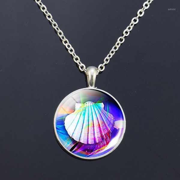 seashore dreamy art pendant shell pattern p necklace ocean sea beach lover's gift for birthday christmas anniversary1, Silver
seashore dreamy art pendant shell pattern p necklace ocean sea beach lover's gift for birthday christmas anniversary1, Silver
