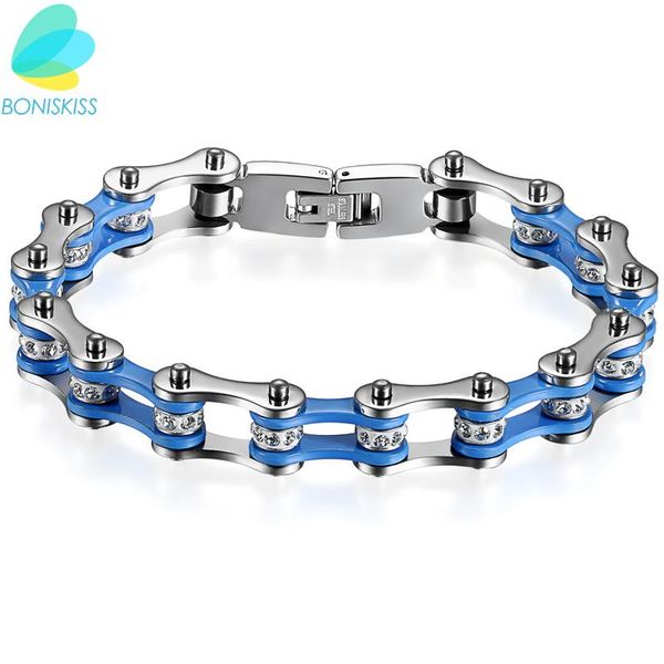 link, chain boniskiss stainless steel bracelet men biker bicycle motorcycle mens punk bracelets & bangles fashion jewelry gifts, Black
link, chain boniskiss stainless steel bracelet men biker bicycle motorcycle mens punk bracelets & bangles fashion jewelry gifts, Black