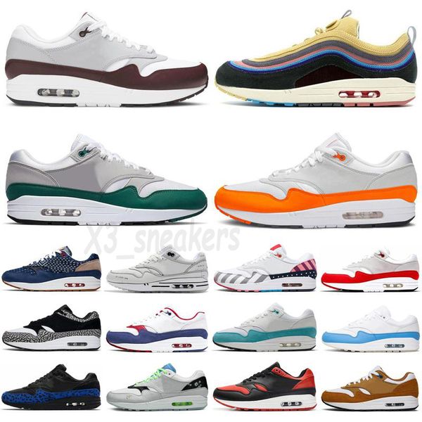 2022 classic 1 one men women 87 running shoes triple black white sports trainer cushion baroque brown wheat bacon bred unc mens sports shoe
2022 classic 1 one men women 87 running shoes triple black white sports trainer cushion baroque brown wheat bacon bred unc mens sports shoe