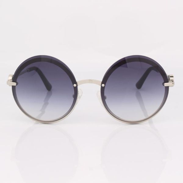 round frame grey gradient lens fashion sunglasses women, retro women eyewear rimless, White;black
round frame grey gradient lens fashion sunglasses women, retro women eyewear rimless, White;black