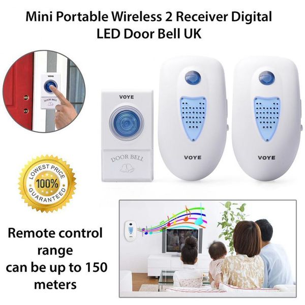 2020 new range twin plug in wireless cordless digital chime door bell 38 melodies 150m
2020 new range twin plug in wireless cordless digital chime door bell 38 melodies 150m