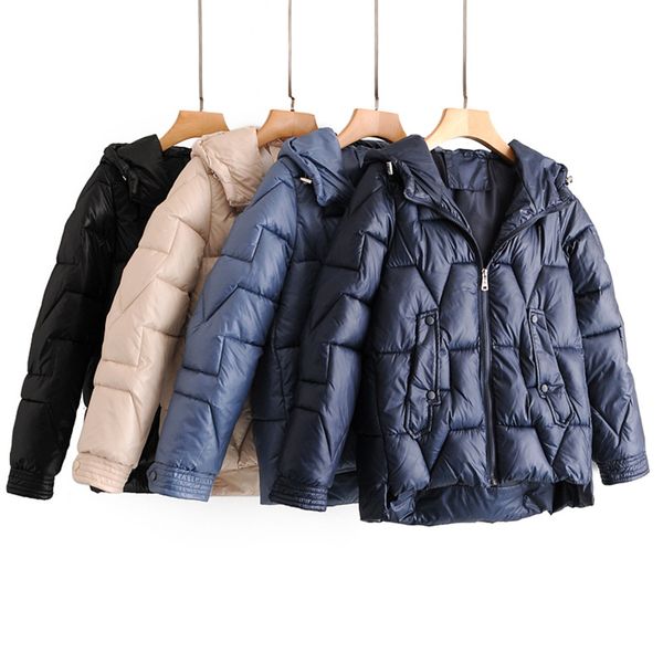2020 women winter jackets fashion hooded thick warm down cotton coats solid parkas zipper padded pocket cold outwear, Black
2020 women winter jackets fashion hooded thick warm down cotton coats solid parkas zipper padded pocket cold outwear, Black