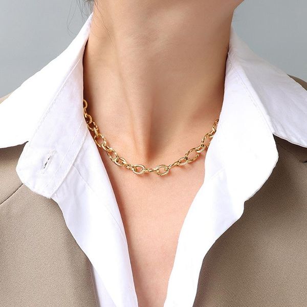 amaiyllis 18k gold hip hop exaggerated thick chain necklace couple bracelet retro jewelry for female bijoux gift, Silver
amaiyllis 18k gold hip hop exaggerated thick chain necklace couple bracelet retro jewelry for female bijoux gift, Silver