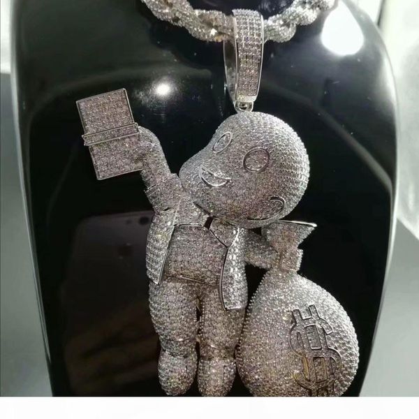 designer necklace mens iced out hip hop chain pendants luxury jewelry fashion hiphop bling diamond mario gold rope chain cuban link rapper, Silver
designer necklace mens iced out hip hop chain pendants luxury jewelry fashion hiphop bling diamond mario gold rope chain cuban link rapper, Silver