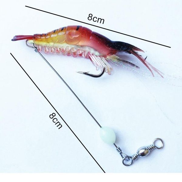 7pcs 8cm 5g luminous fake shrimp soft sile artificial bait with bead swivels hook for fishing sea fishin jllpjb
7pcs 8cm 5g luminous fake shrimp soft sile artificial bait with bead swivels hook for fishing sea fishin jllpjb