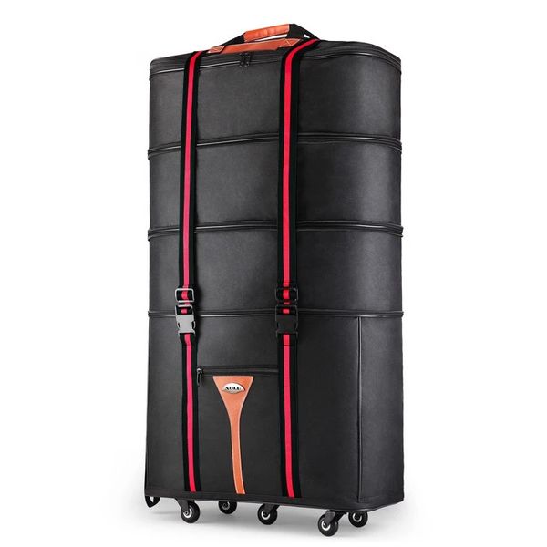32 36 inch large capacity oxford cloth rolling luggage bag abroad to study and move to move folding trolley suitcase travel bag lj201118
32 36 inch large capacity oxford cloth rolling luggage bag abroad to study and move to move folding trolley suitcase travel bag lj201118