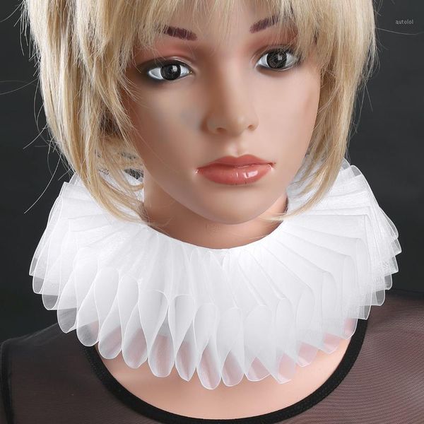 fake collar renaissance elizabethan ruffled sheer/satin neck collar clown choker victorian costume halloween cosplay1, Black;gray
fake collar renaissance elizabethan ruffled sheer/satin neck collar clown choker victorian costume halloween cosplay1, Black;gray
