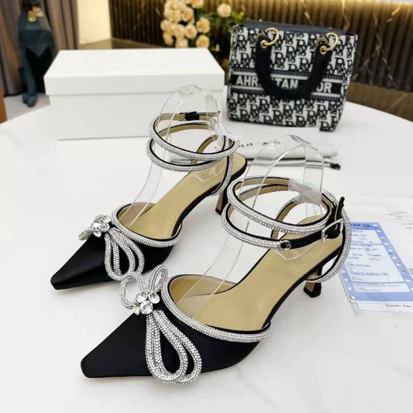 women high heel sandals stiletto luxury rhinestone bling crystal bow satin bridal dress shoes fashion wedding party women ankle strap pumps, Black
women high heel sandals stiletto luxury rhinestone bling crystal bow satin bridal dress shoes fashion wedding party women ankle strap pumps, Black