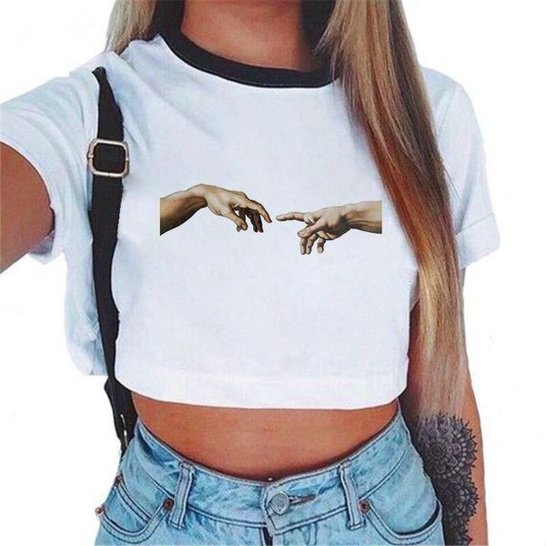 new tumblr crop t shirt funny michelangelo t-shirt women aesthetic art harajuku crop tshirt casual fashion graphic tees, White
new tumblr crop t shirt funny michelangelo t-shirt women aesthetic art harajuku crop tshirt casual fashion graphic tees, White