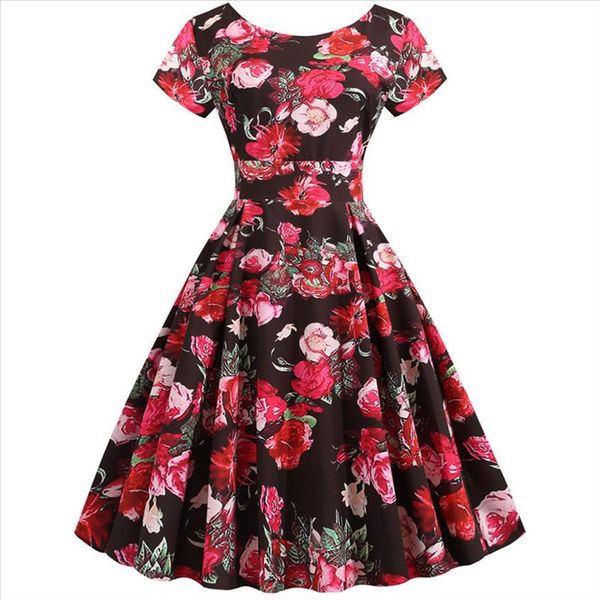 red women dress new 2019 casual floral elegant retro vintage 50s 60s robe femme rockabilly swing vestidos party dresses j30, Black;gray
red women dress new 2019 casual floral elegant retro vintage 50s 60s robe femme rockabilly swing vestidos party dresses j30, Black;gray